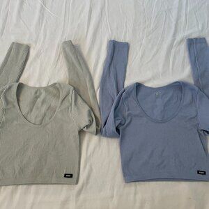 SMR ribbed long sleeve workout tops. As in condition Size: S
